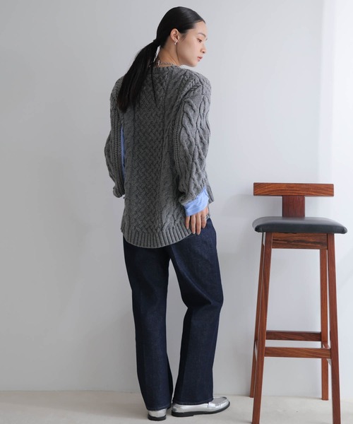 LADYMADE（レディメイド） ニット セーター シャツドッキングケーブル