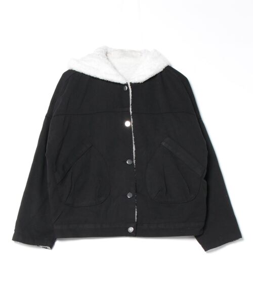 BLANC FICELLE デニムジャケット gジャン 裏ファー デニムGジャン