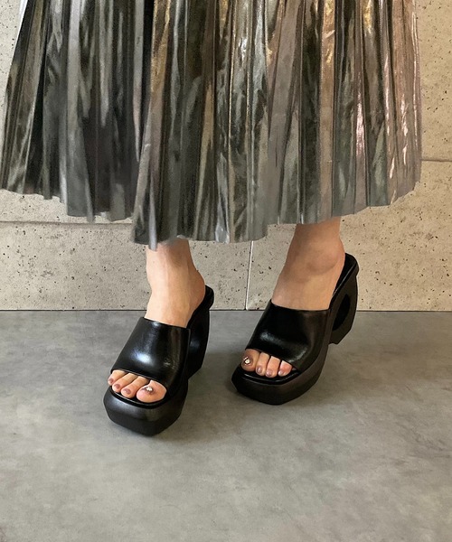 定価2万　JEFFREY CAMPBELL レディース　ヒール Jeffrey Campbell サンダル デザインヒール 厚底サンダル