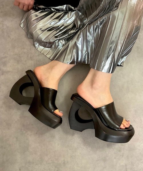 Jeffrey Campbell サンダル デザインヒール 厚底サンダル
