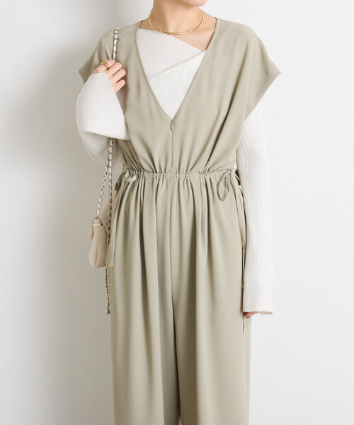 gallardagalante オールインワン サロペット 黒 COLLAGE GALLARDAGALANTE オールインワン ジャージーサロペット