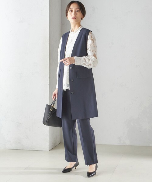 SHIPS（シップス） ベスト ジレ 「手洗い可能」トリアセテート混