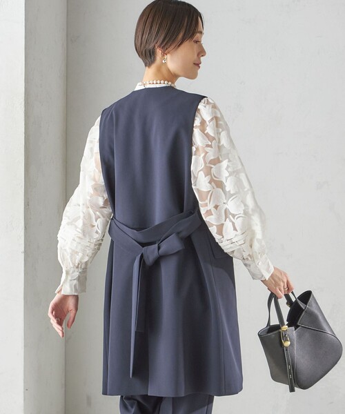 SHIPS（シップス） ベスト ジレ 「手洗い可能」トリアセテート混