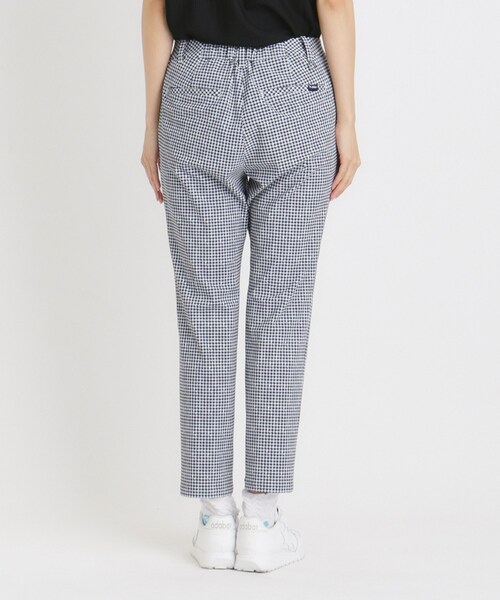 adabat（アダバット） パンツ UVカット カラー千鳥アンクルパンツ