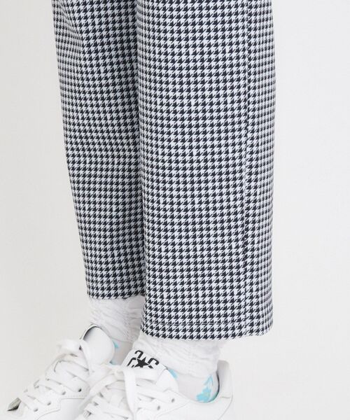 adabat（アダバット） パンツ UVカット カラー千鳥アンクルパンツ