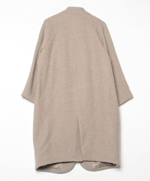 「yuni」 ノーカラーコート FREE グレー レディース_画像2