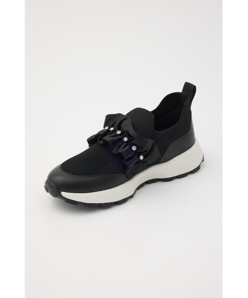 STACCATO（スタッカート） スニーカー ラッフルニットコンビスリッポン