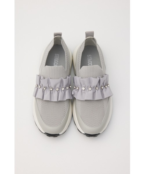STACCATO（スタッカート） スニーカー ラッフルニットコンビスリッポン