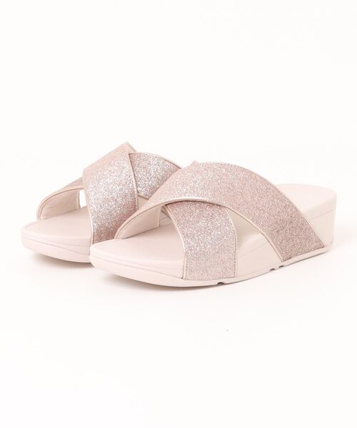 FitFlop（フィットフロップ） サンダル LULU GLITTERDUST CROSS SLIDES