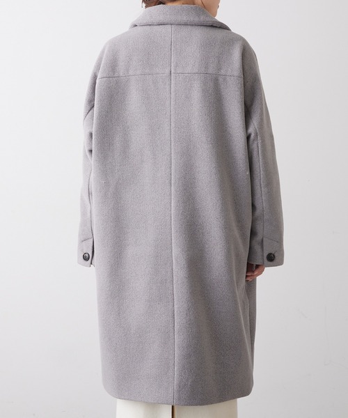 「PUAL CE CIN」 チェスターコート FREE グレー レディース_画像4