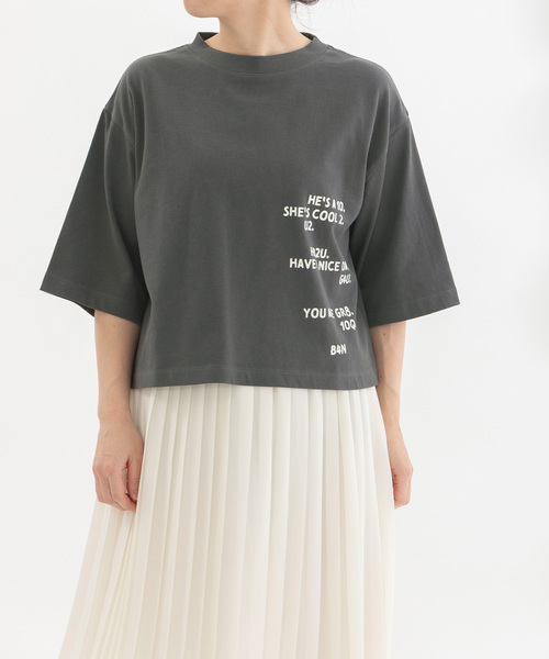 nop de nod（ノップドゥノッド） tシャツ Ciel USコットン5分袖前後