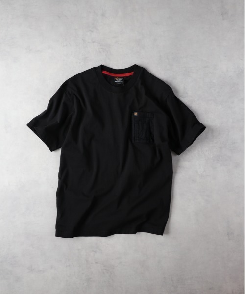 Alpha Industries tシャツ 「ALPHA」胸ポケットTシャツ メンズ