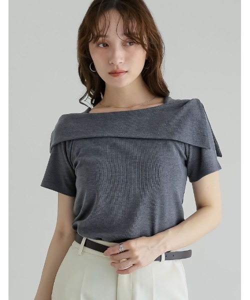 Re:EDIT（リエディ） tシャツ 「ブラ紐隠し」「新色追加」スムースリブ