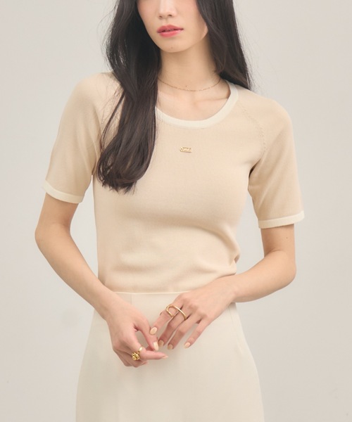 NEUNA（ヌナ） tシャツ バイカラーニットT レディース : ZOZOTOWN