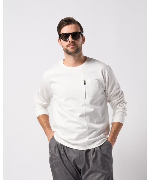 wjk tシャツ zip-pocket L/S メンズ : ZOZOTOWN Yahoo!店 - 通販