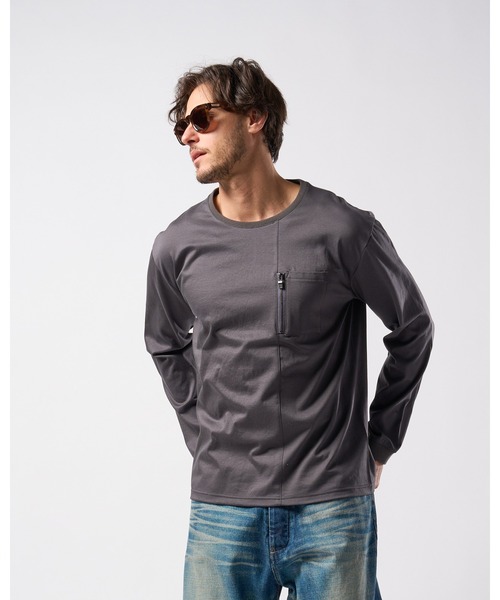 wjk tシャツ zip-pocket L/S メンズ : ZOZOTOWN Yahoo!店 - 通販