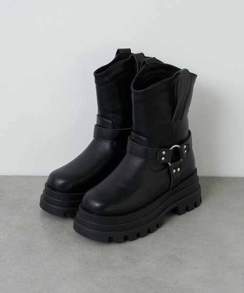 「CIAOPANIC」 「Vivian」ブーツ LARGE ブラック レディース_画像8