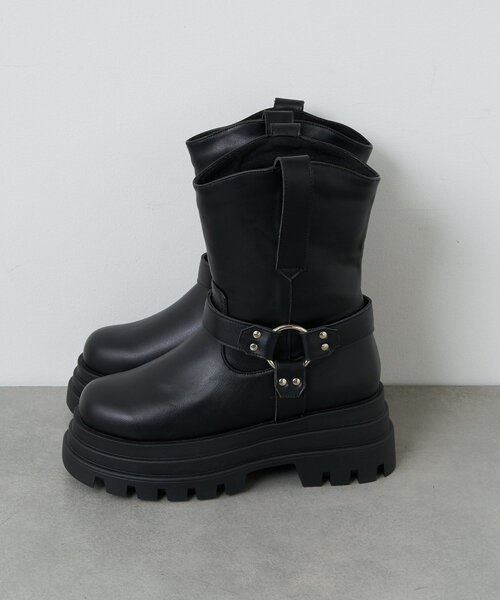 「CIAOPANIC」 「Vivian」ブーツ LARGE ブラック レディース_画像9