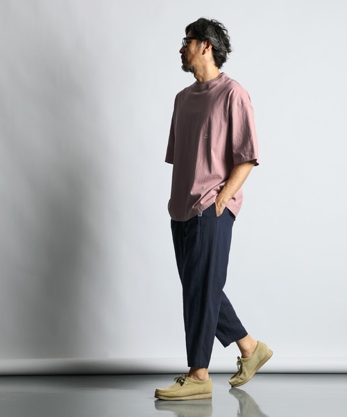 The DUFFER of ST.GEORGE パンツ LINEN BLEND WEBBING BELT WIDE