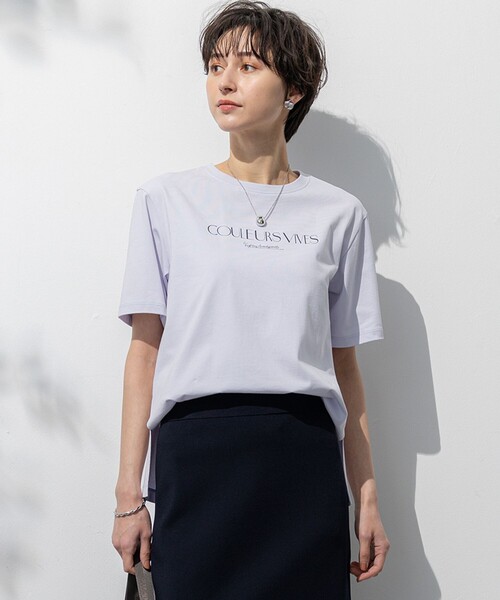 tシャツ 「洗える」ボタニカル カラー Tシャツ レディース