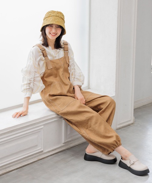 【SALE／37%OFF】 niko and… 「niko and」 長袖ブラウス LONG グリーン トップス