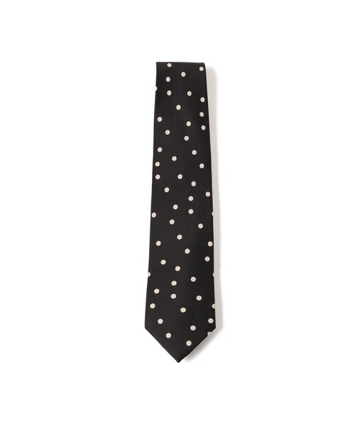 BEAMS F（ビームスF） ネクタイ ADAMLEY シルク ドット柄 プリント