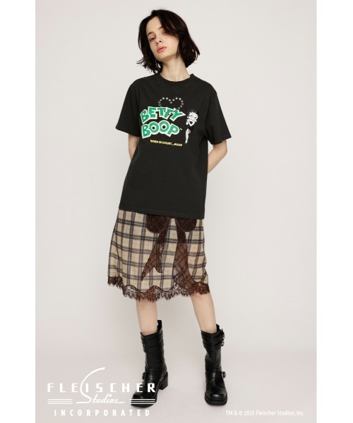 SLY ベディブープ Tシャツ BETTY BOOP tシャツ Betty Boop x SLY EYELET T/SH ベティブープ