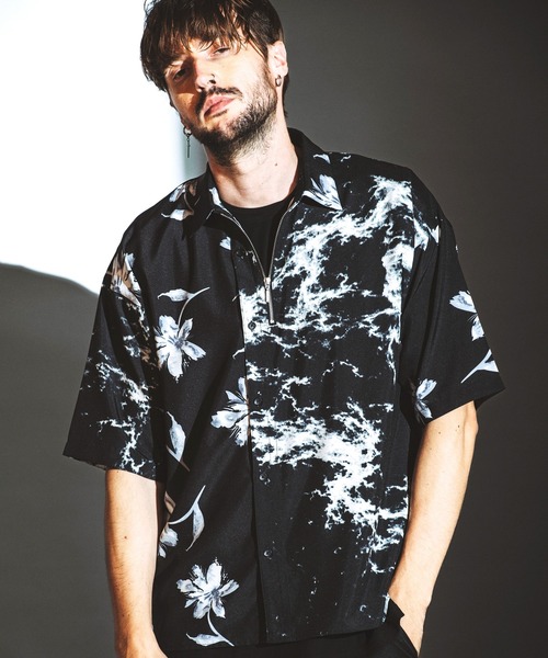 NO ID.（ノーアイディー） シャツ ハーフZIPチェンジングBIG-SH(シャツ