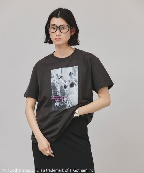Curensologyカレンソロジー*LIFE別注フォトTシャツ*シャネル墨黒