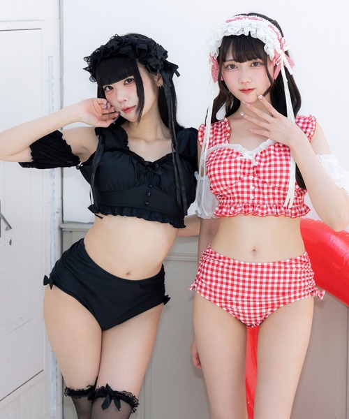 DearMyLove 水着 うさ耳フリルフィッシュテール水着 レディース