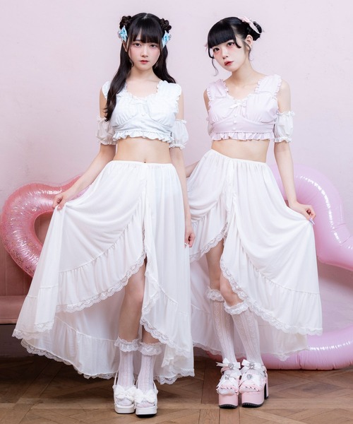 d*7様 フリルリボン付き　うさ耳　水着 うさ耳セーラー着せ替え水着 – レディースファッション通販の夢