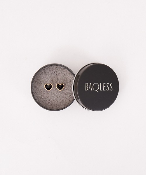 BAQLESS（バックレス） ピアス AMITY NOIR ハート ゴールド ピアス