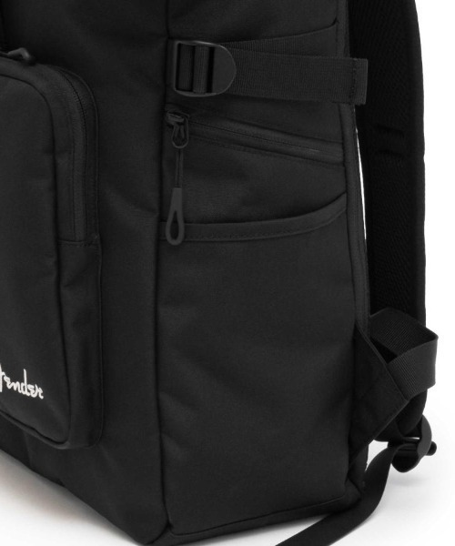 Fender ロールトップバックパック ブラック Fender デイバック リュック CORDURAポリエステル ロールトップ
