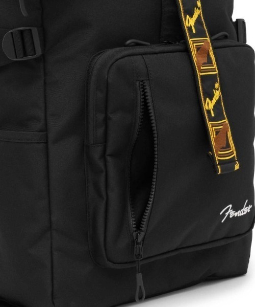Fender ロールトップバックパック ブラック Fender デイバック リュック CORDURAポリエステル ロールトップ
