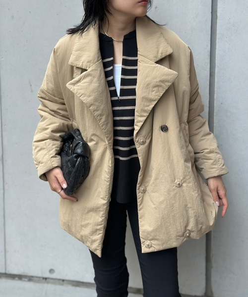 ジャケット・アウター Emma Taylor MILITARY FLARE HOOD COAT Emma Taylor（エマテイラー）の「ミリタリーフードフレアロングコート