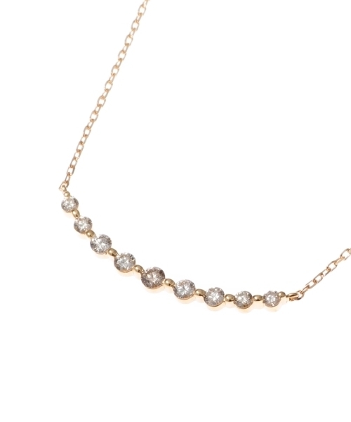 ココシュニック♡ 美品♡K18ダイヤモンド グラデーション9石 ネックレス COCOSHNIK（ココシュニック） ネックレス K18ダイヤモンド
