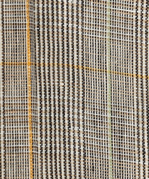 ✨美品✨エルネスト 2B テーラードジャケット チェック リネン アンコン セール】 レーヨンリネン グレンチェックジャケット （テーラード