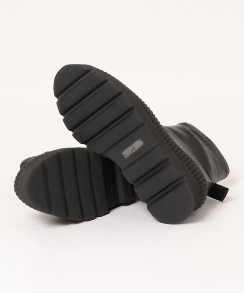 「Noubel Voug Relax」 ショートブーツ 3/L ホワイト×ブラック レディース_画像9