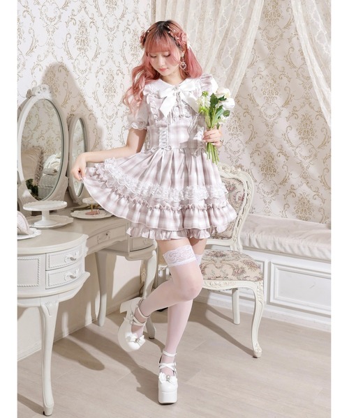 NOEMIE ワンピース ハートビジューレースアップセットアップ