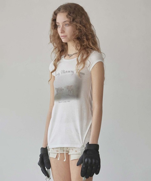 トップス SCULPTOR Good Girl Collar Tee Butter SCULPTOR（スカルプター） tシャツ Ranch Lingerie Tee レディース