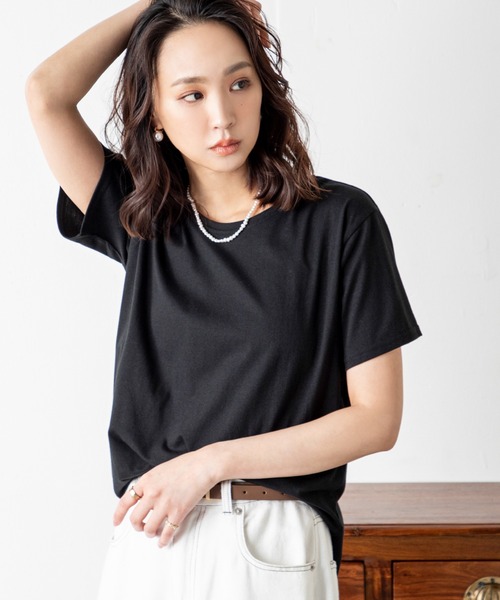 tシャツ 「汗ジミ防止＆UVカット」快適さも美しさも一枚で叶う、大人のための頼れる毎日Tシャツ！さらっと着られて、見た目も上品。夏の不快感を抑えて、清 | MILLION CARATS | 33