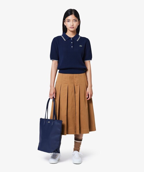 LACOSTE（ラコステ） スカート ミディプリーツスカート : ZOZOTOWN