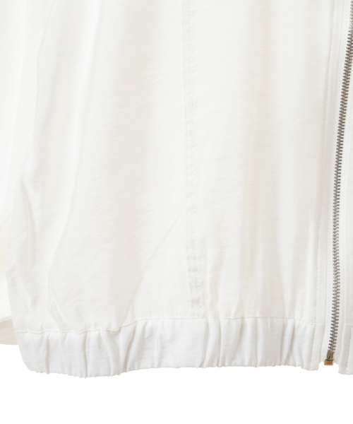 「SOFFITTO」 「melrose」ジップアップブルゾン FREE オフホワイト レディース_画像6