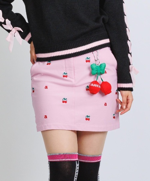 archivio（アルチビオ） スカート 「LADIES」チェリー刺繍スカート