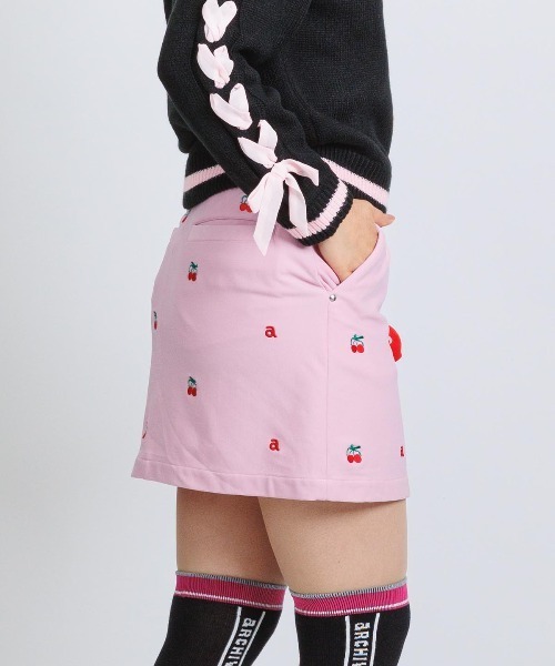 archivio（アルチビオ） スカート 「LADIES」チェリー刺繍スカート