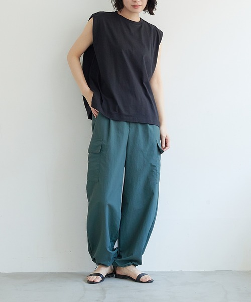 「for/c」 カーゴパンツ S ブラック レディース