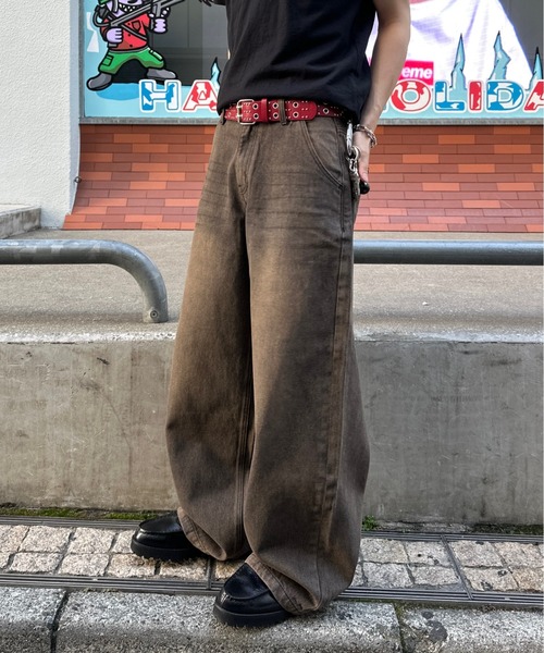 ADAMASTE ジーンズ 13.5oz Vintage Like Overdyed Denim - 13.5オンス