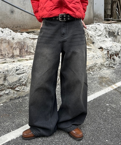 ADAMASTE ジーンズ 13.5oz Vintage Like Overdyed Denim - 13.5オンス
