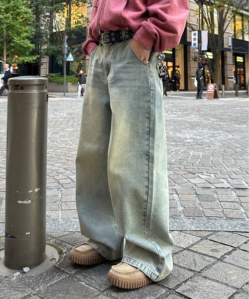 ADAMASTE ジーンズ 13.5oz Vintage Like Overdyed Denim - 13.5オンス