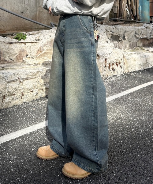 ADAMASTE ジーンズ 13.5oz Vintage Like Overdyed Denim - 13.5オンス